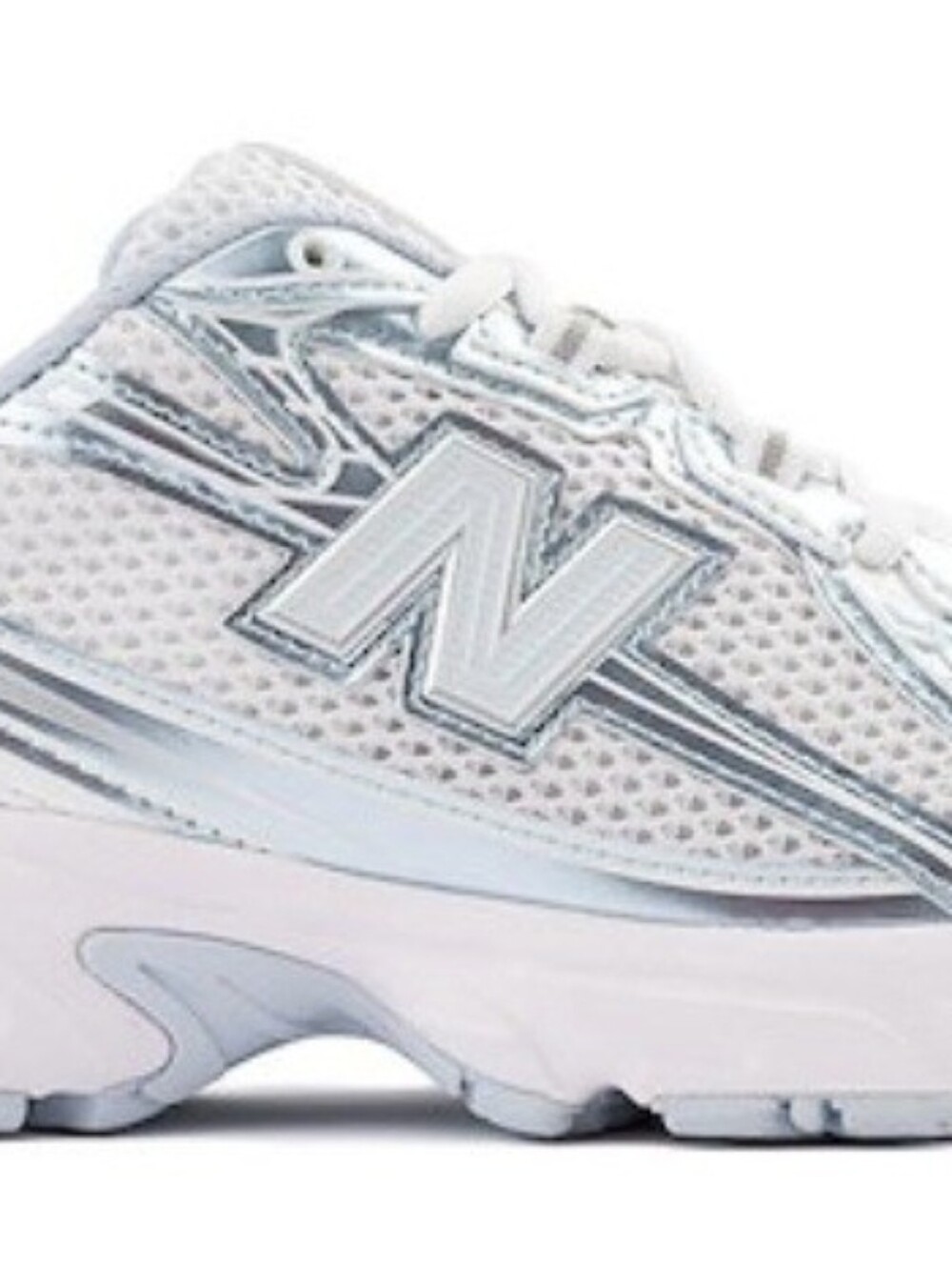New Balance Women's Mesh Running Sneaker in Light Gray & Pale Blue - Picture 10 of 10